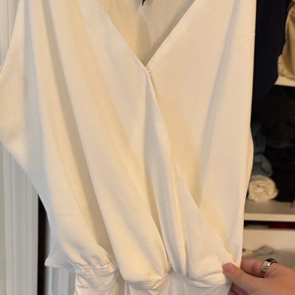 SHEIN Curve White Blouse bodysuit - Picture 4 of 4